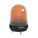 Illuminated beacon without buzzer, orange, Ø100, integral LED, 100...230 V AC