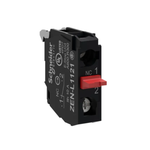 Harmony, 22mm Push Button, contact block, panel mount, 1 NC, screw clamp terminal