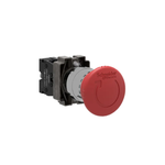 Emergency stop, Easy Harmony XB2, metal, red, mushroom 40mm, 22mm, turn to release, 1NC