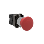 Emergency stop, Easy Harmony XB2, metal, red, mushroom 40mm, 22mm, push-pull, 1NC