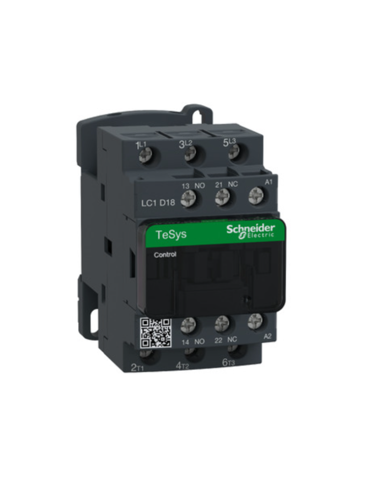 TeSys D contactor - 3P(3 NO) - AC-3 - <= 440 V 18 A - 220 V AC coil