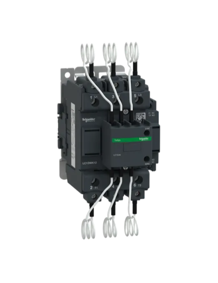 Capacitor contactor, TeSys D, 63 kVAR at 400 V/50 Hz, coil 220 V AC 50/60 Hz