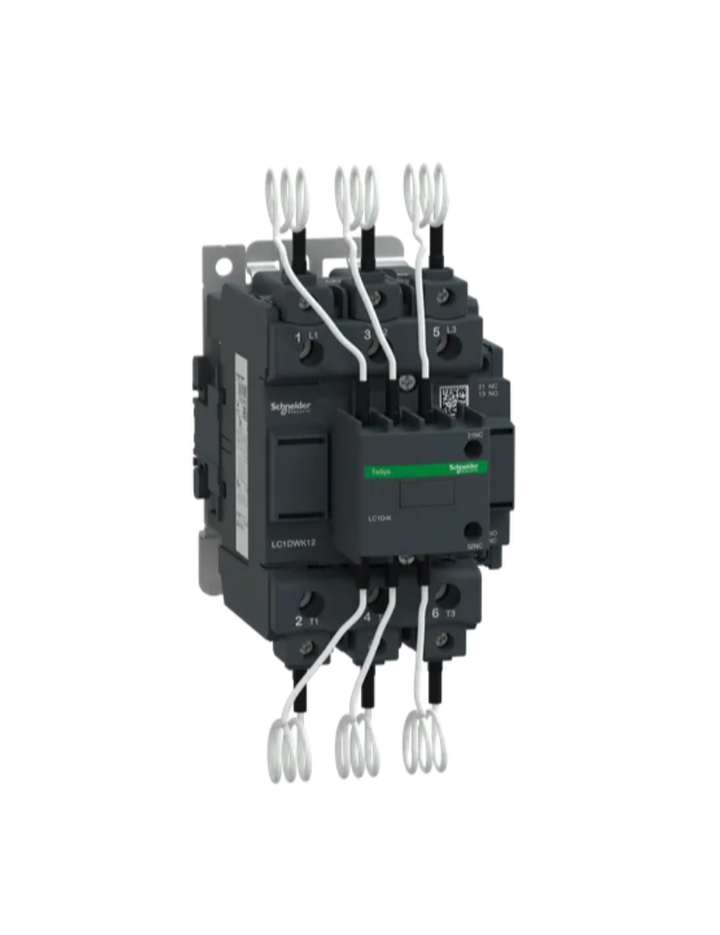 Capacitor contactor, TeSys D, 63 kVAR at 400 V/50 Hz, coil 220 V AC 50/60 Hz