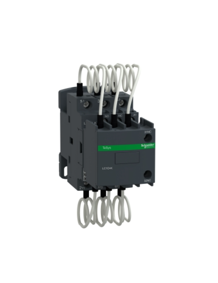 Capacitor contactor, TeSys D, 25 kVAR at 400 V/50 Hz, coil 220 V AC 50/60 Hz