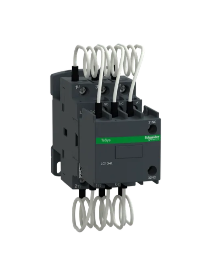 Capacitor contactor, TeSys D, 16.7 kVAR at 400 V/50 Hz, coil 220 V AC 50/60 Hz