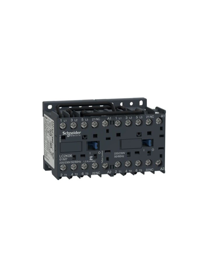 TeSys K reversing contactor - 3P - AC-3 <= 440 V 9 A - 1 NC - 110 V AC coil