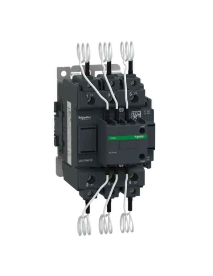 Capacitor contactor, TeSys D, 63 kVAR at 400 V/50 Hz, coil 110 V AC 50/60 Hz