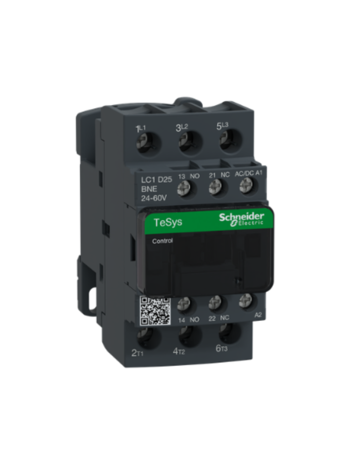 TeSys D contactor 3P 25A AC-3 up to 440V coil 24-60V AC/DC