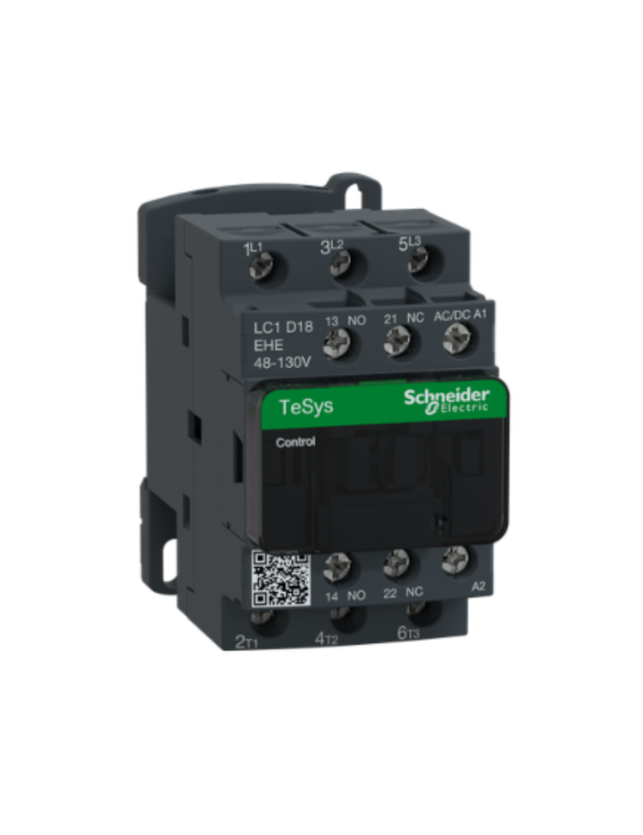 TeSys D contactor 3P 18A AC-3 up to 440V coil 48-130V AC/DC