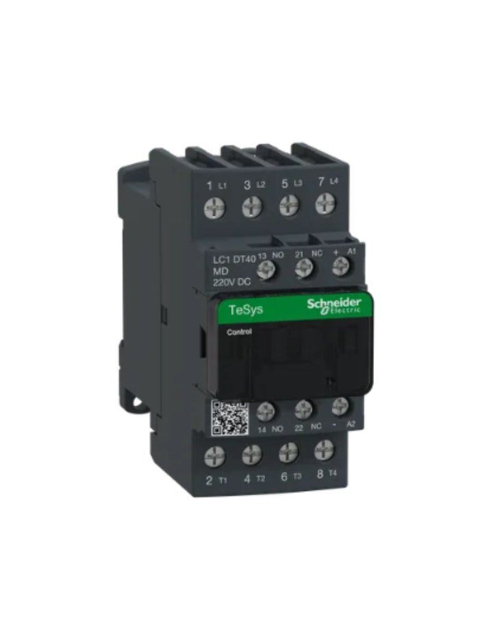 TeSys D contactor - 4P(4 NO) - AC-1 - <= 440 V 40 A - 220 V DC standard coil