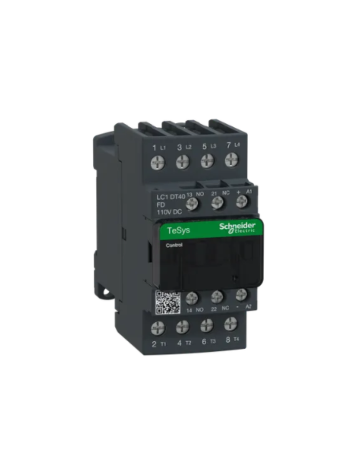 TeSys D contactor - 4P(4 NO) - AC-1 - <= 440 V 40 A - 110 V DC standard coil