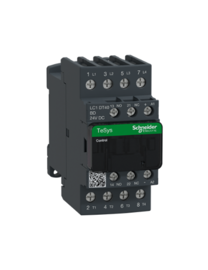 TeSys D contactor - 4P(4 NO) - AC-1 - <= 440 V 40 A - 24 V DC standard coil