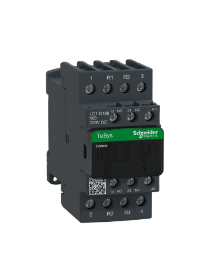 TeSys D contactor - 4P(2 NO + 2 NC) - AC-1 - <= 440 V 32 A - 220 V DC coil