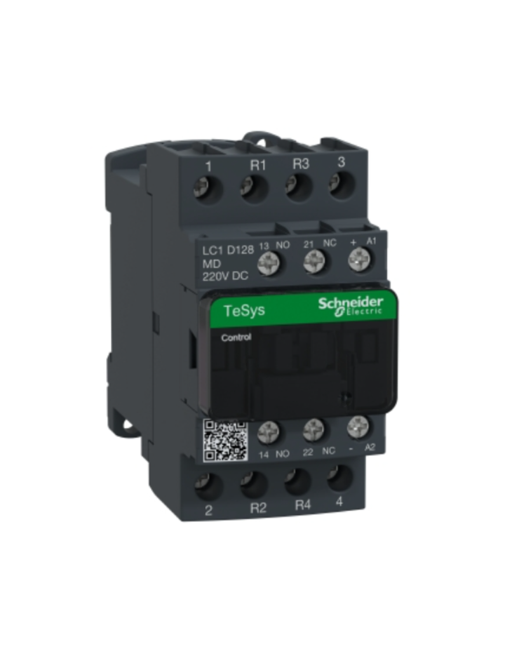 TeSys D contactor - 4P(2 NO + 2 NC) - AC-1 - <= 440 V 25 A - 220 V DC coil