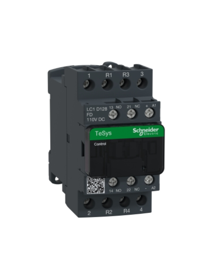 TeSys D contactor - 4P(2 NO + 2 NC) - AC-1 - <= 440 V 25 A - 110 V DC coil