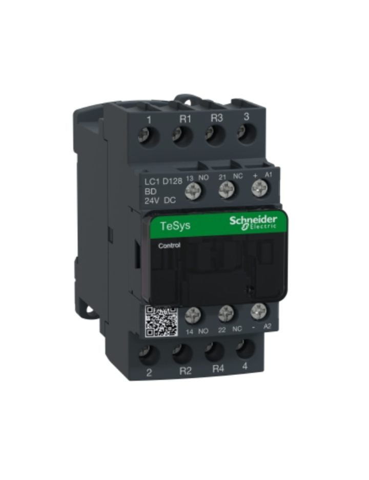 TeSys D contactor - 4P(2 NO + 2 NC) - AC-1 - <= 440 V 25 A - 24 V DC coil