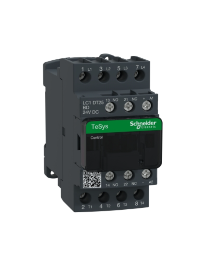 TeSys D contactor - 4P(4 NO) - AC-1 - <= 440 V 25 A - 24 V DC standard coil