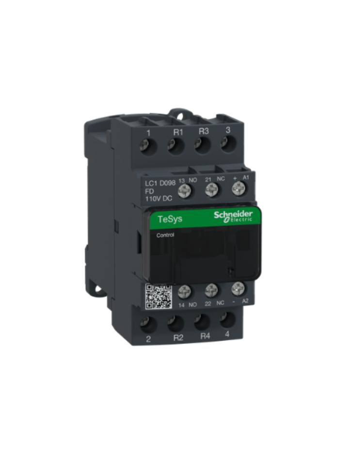 TeSys D contactor - 4P(2 NO + 2 NC) - AC-1 - <= 440 V 20 A - 110 V DC coil