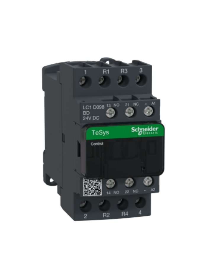 TeSys D contactor - 4P(2 NO + 2 NC) - AC-1 - <= 440 V 20 A - 24 V DC coil
