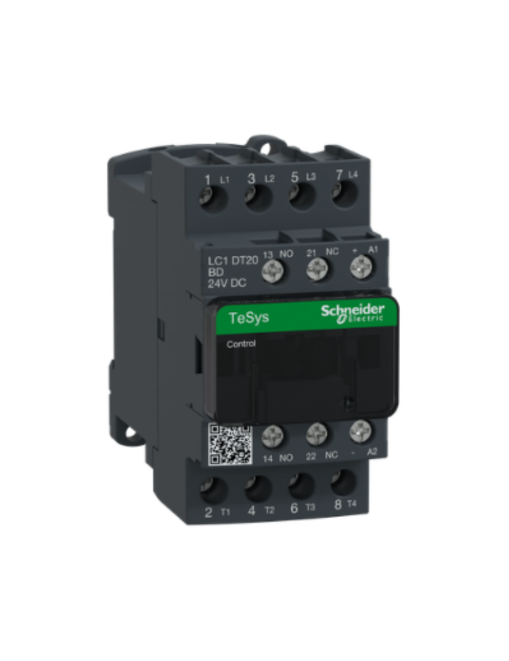 TeSys D contactor - 4P(4 NO) - AC-1 - <= 440 V 20 A - 24 V DC standard coil