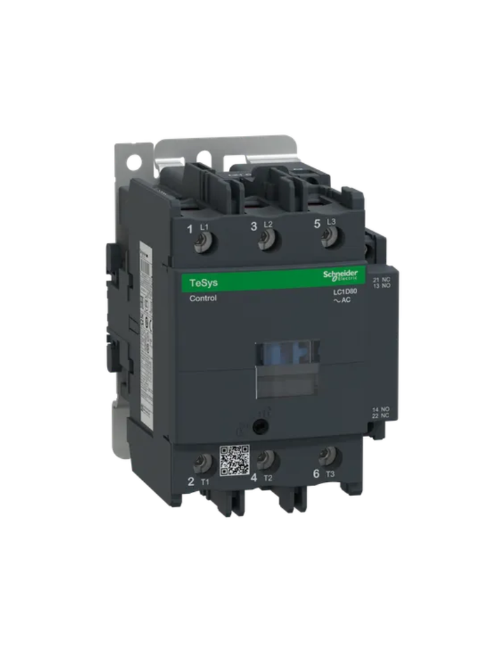 TeSys D contactor - 3P(3 NO) - AC-3 - <= 440 V 80 A - 220 V AC 50/60 Hz coil