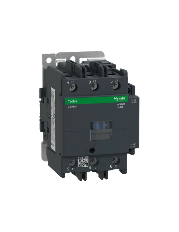 TeSys D contactor - 3P(3 NO) - AC-3 - <= 440 V 80 A - 415 V AC 50/60 Hz coil