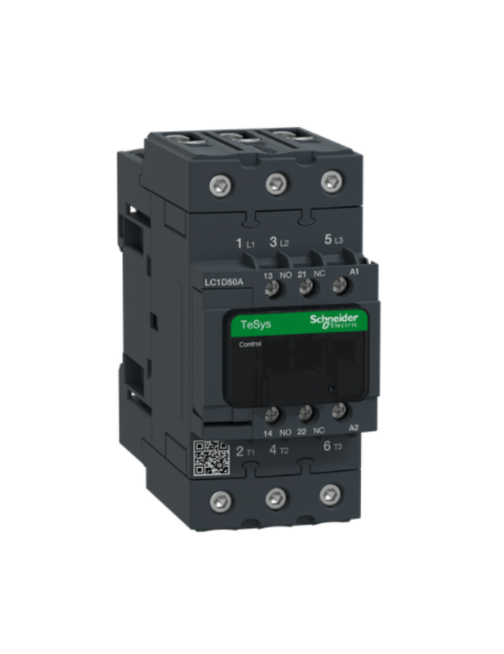 TeSys D contactor - 3P(3 NO) - AC-3 - <= 440 V 50 A - 415 V AC 50/60 Hz coil