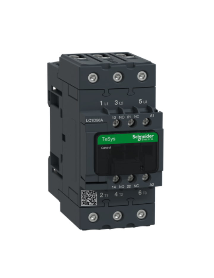 TeSys D contactor - 3P(3 NO) - AC-3 - <= 440 V 50 A - 220 V AC 50/60 Hz coil