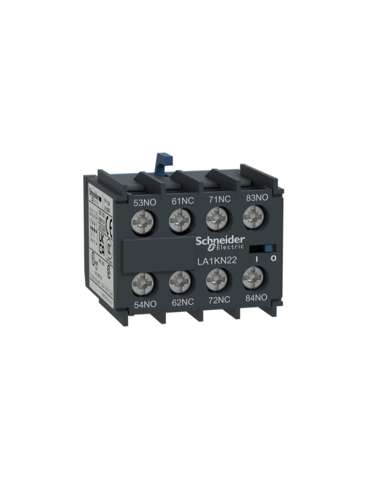 TeSys K - Auxiliary contact block - 1 NO + 3 NC - screw-clamps terminals