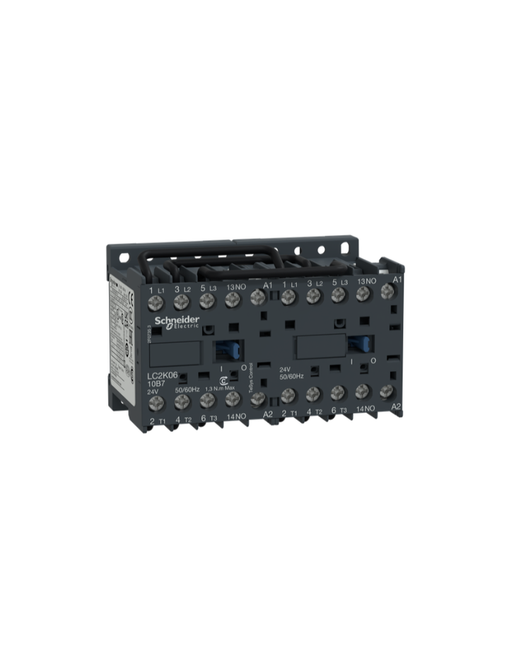 TeSys K reversing contactor - 3P - AC-3 <= 440 V 6 A - 1 NO - 220...230 VAC coil