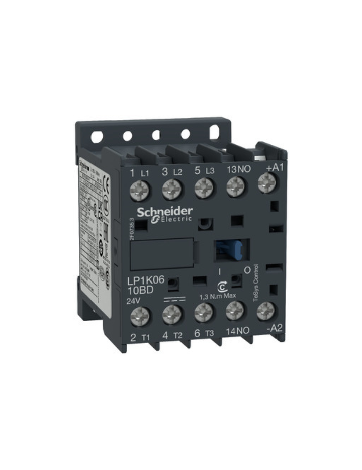 TeSys K contactor - 3P - AC-3 <= 440 V 9 A - 1 NO aux. - 24 V DC coil