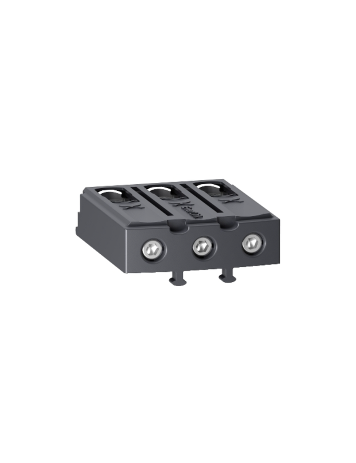 Terminal block, TeSys D, Everlink BTR screw connectors, 3P, for contactors LC1D40A-D80A