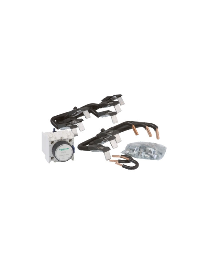 Kit for assembling star delta starters, for 3 x contactors LC1D80, with time delay block