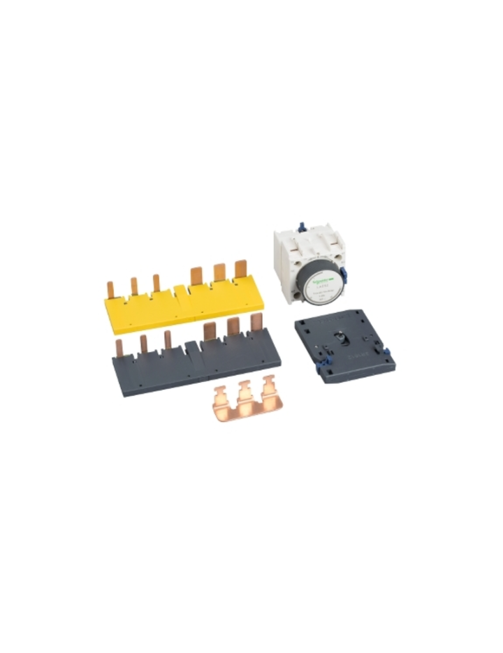 Kit for assembling star delta starters, for 3 x contactors LC1D40A-D80A, with time delay block