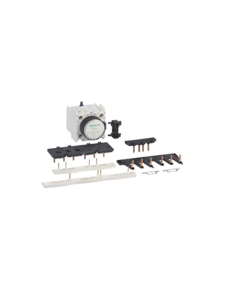 Kit for assembling star delta starters, for 3 x contactors LC1D09-D38 star identical, with time delay block