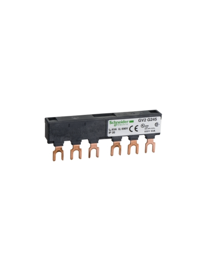 Linergy FT, Comb busbar, 63A, 2 tap-offs, 45mm pitch