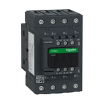 IEC contactor, TeSys Deca, nonreversing, 60A resistive, 4 pole, 4 NO, 48/130VAC/VDC coil, open style
