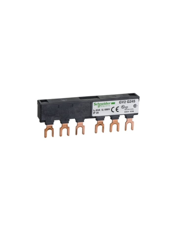 Linergy FT - Comb busbar - 63 A - 2 tap-offs - 45 mm pitch