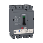 circuit breaker EasyPact CVS250F, 36 kA at 415 VAC, 200 A rating thermal magnetic TM-D trip unit, 3P 3d