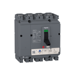 circuit breaker EasyPact CVS100F, 36 kA at 415 VAC, 50 A rating thermal magnetic TM-D trip unit, 4P 3d
