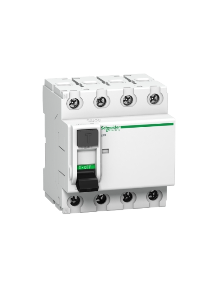 Acti 9 xID residual circuit breaker - 63 A - 4P - 30mA class SI instantaneous