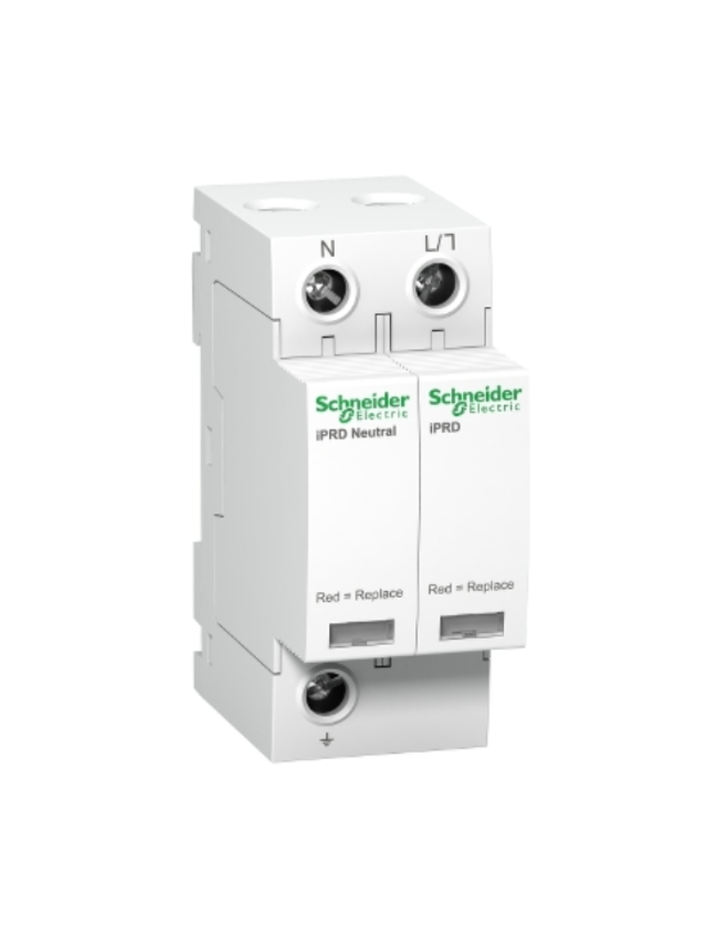 iPRD8r modular surge arrester - 1P + N - 350V - with remote transfert