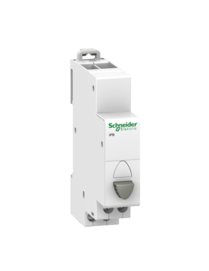 Acti9 iPB 1NO-1NC single push button grey