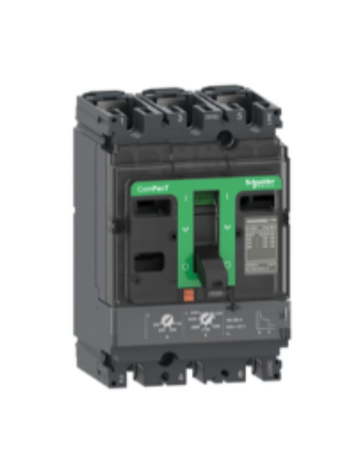 Circuit breaker, ComPacT NSX100B, 25kA/415VAC, 3 poles, TMD trip unit 16A