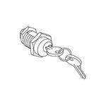 Keylock, EasyPact EXE, 2 keylocks, 1 flat key, assembled