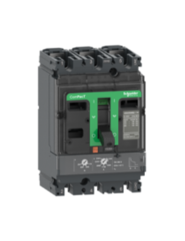 Circuit breaker, ComPacT NSX100N, 50kA/415VAC, 3 poles, TMD trip unit 80A