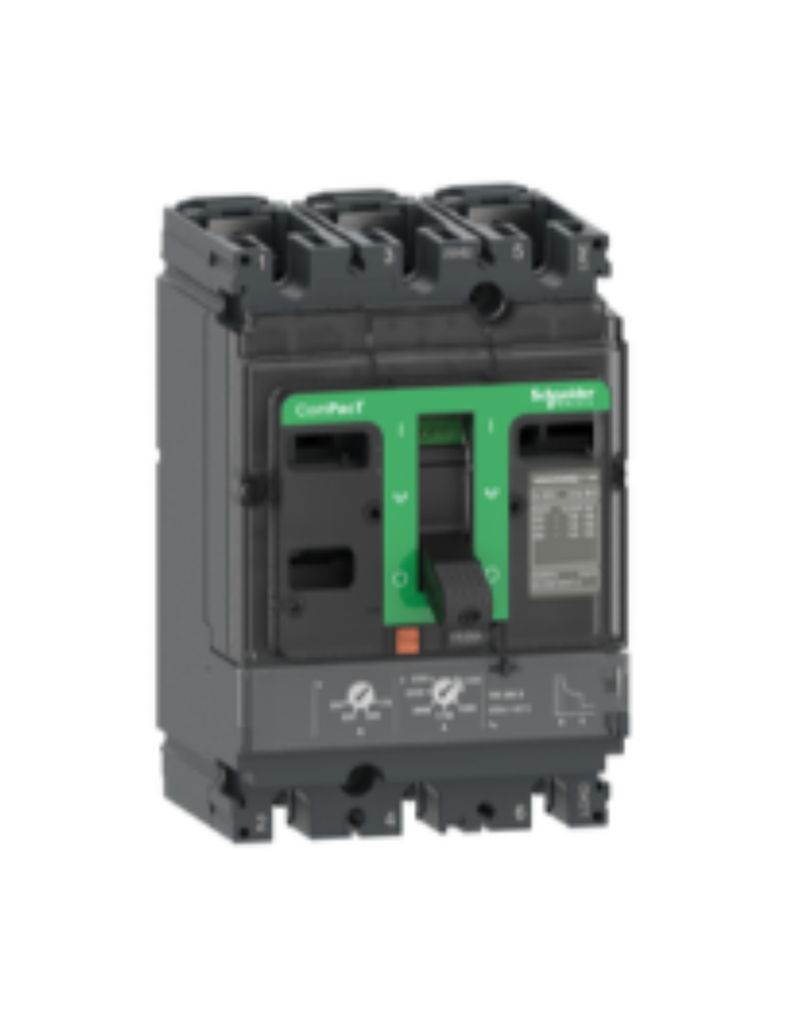 Circuit breaker, ComPacT NSX100F, 36kA/415VAC, 3 poles, TMD trip unit 100A