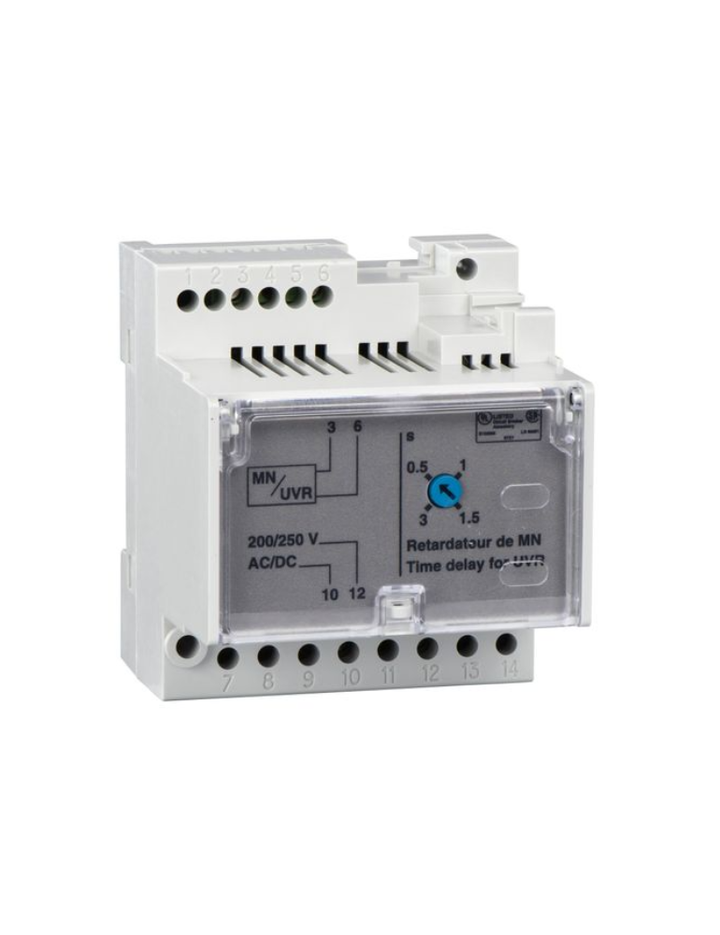 adjustable time delay relay for voltage release MN, 100-130 VAC 50/60 Hz, 100-130 VDC