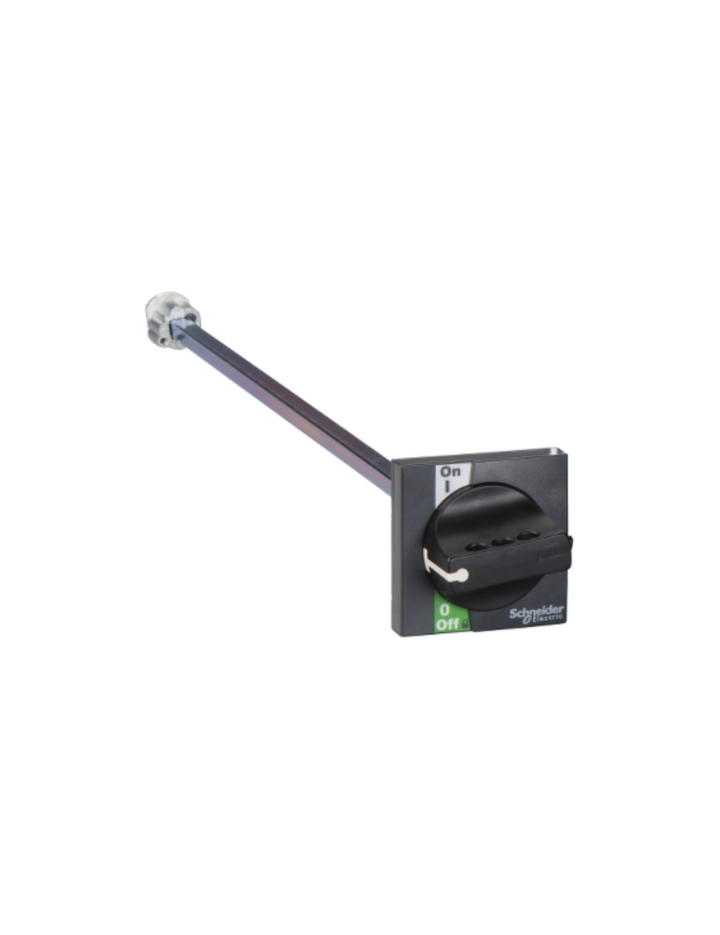 extended rotary handle for front control, Compact INS40 to INS60, IP55, IK08, black handle