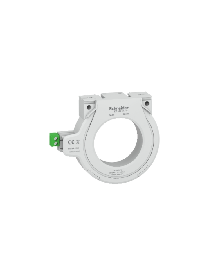 closed toroid A type, for Vigirex and Vigilhom, PA50, inner diameter 50 mm, rated current 85 A